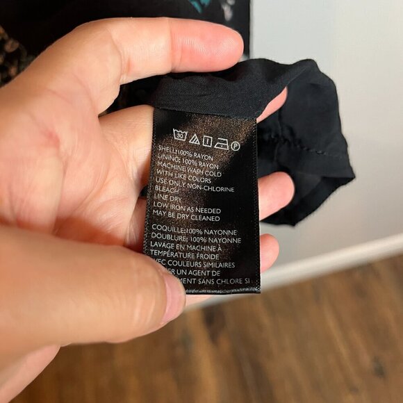 Urban Outfitters Ecote black patterned mini dress - Picture 4 of 6